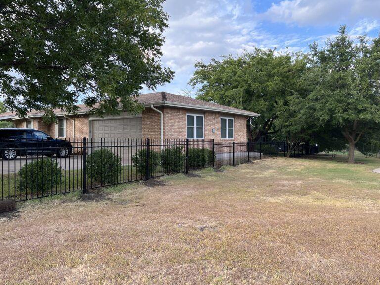 5' Iron Fence With Topper Install