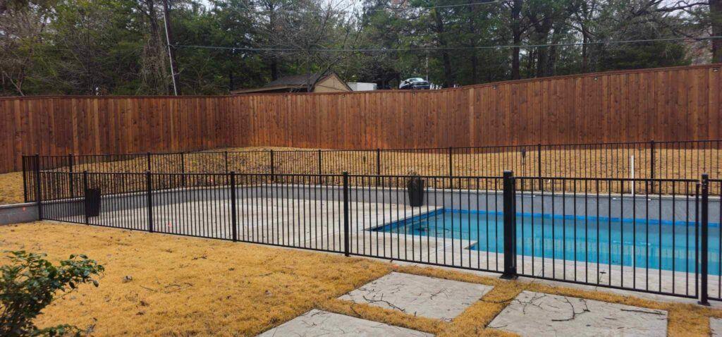 4' Flat top Iron Fencing